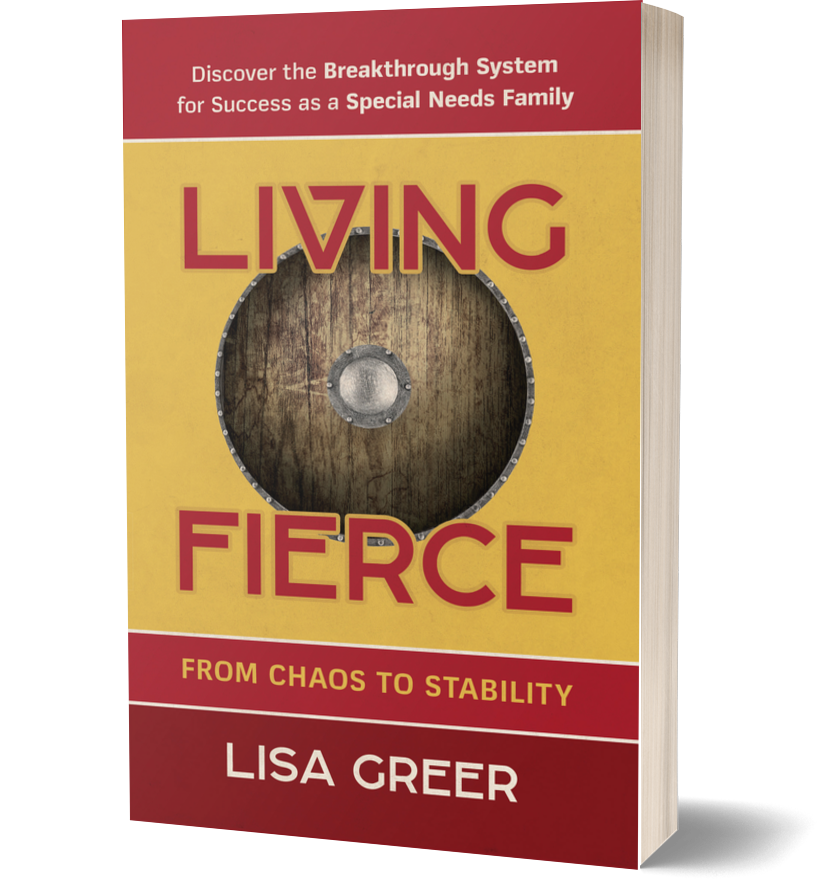 Paperback 3D Rendering of Living Fierce by Lisa Greer